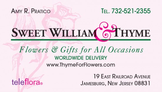 Sweet William & Thyme Business Card